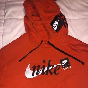 Nike Orange Just Dot It Hoodie